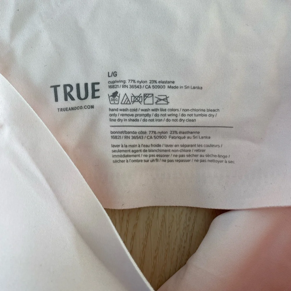 TRUE & Co True Body Bra L NWT Pink - Picture 5 of 9